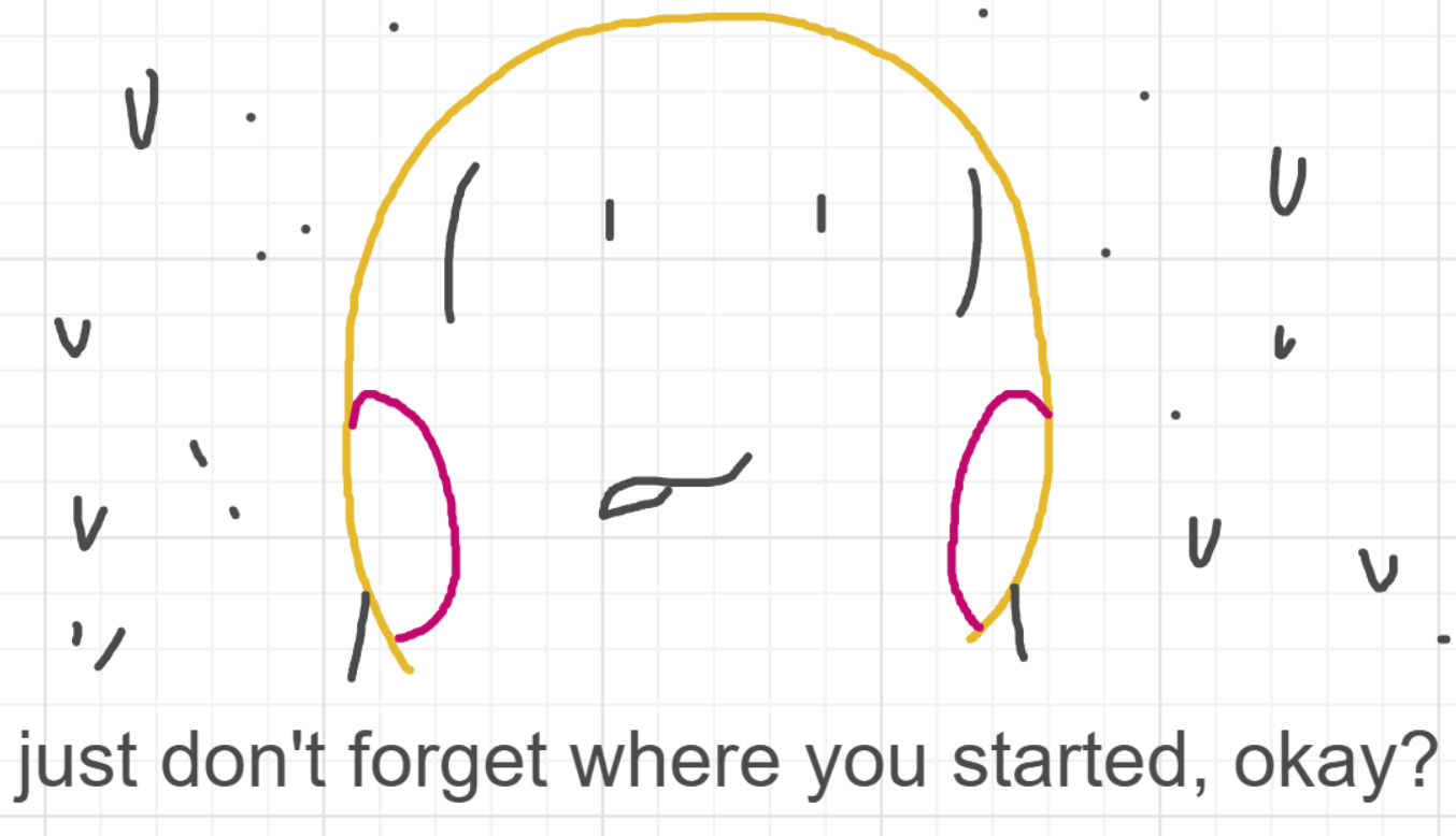 A panel from I've Been Everywhere, Man, episode nine of the Board Boards object show by Furretwalk/WalkingFurret.